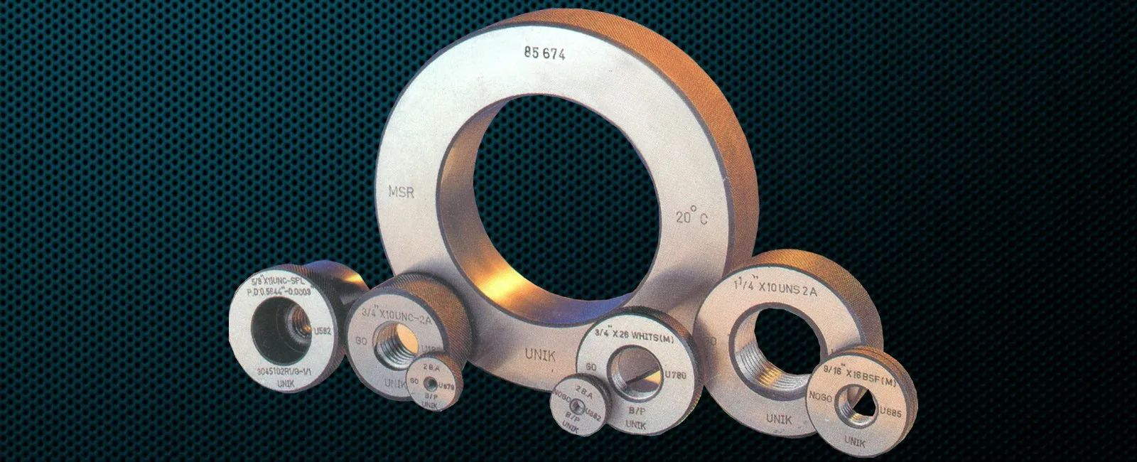 BS Conduit Thread Gauges, Trapezoidal Thread Gauges, Acme Thread Gauges, Stub Acme Thread Gauges, Pg Thread Gauges, Buttress Thread Gauges, Saw Tooth / Metric Buttress Thread Gauges, NPT Thread Gauges, NPTF/PTF Thread Gauges